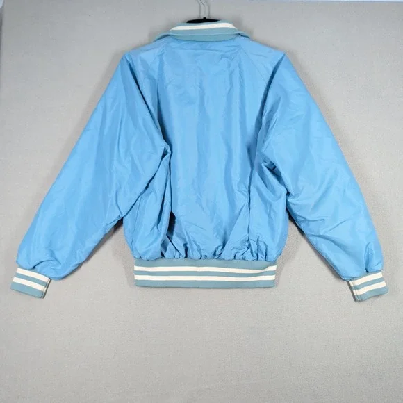 Vintage Pla-Jac Dunbrooke Varsity Jacket Mens XL Blue Made in USA - Picture 8 of 11